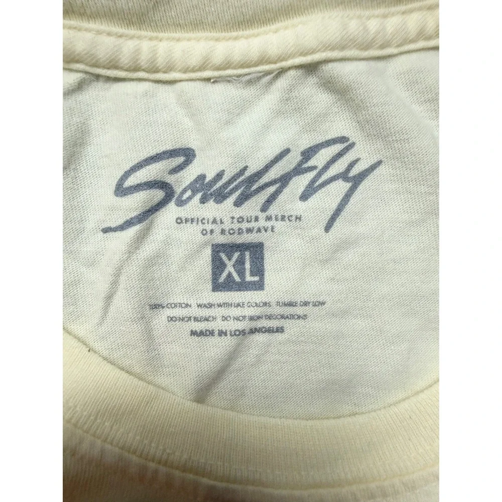 Rod‎ Wave SoulFly Tour Shirt Mens XL Cream Gone Till November Graphic Tee